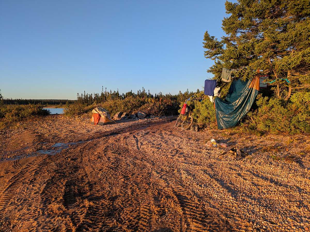 Camping near Port Blanshard